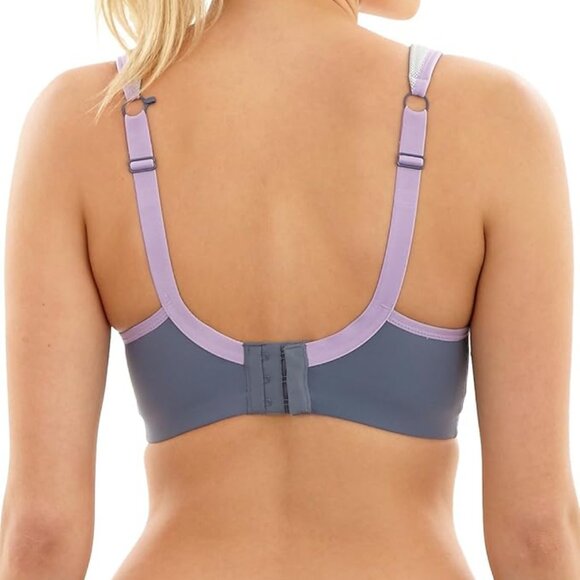 EUC Panache Women's Ultimate High Impact Underwire Sports Bra, Gray, Size 32G - Picture 2 of 16
